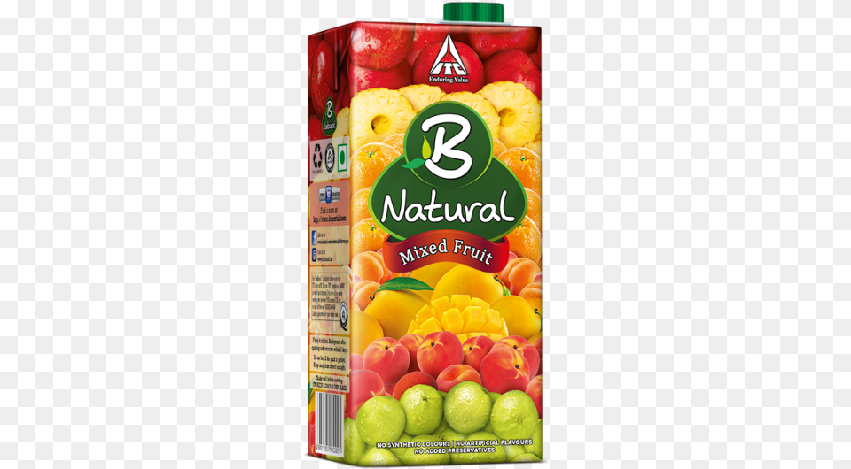 B Natural Mixed Fruit, Food, Plant, Produce, Peach Free Png