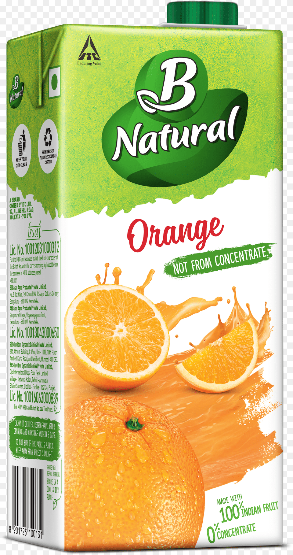 B Natural Orange Drinks B Natural Pomegranate Juice Free Png Download