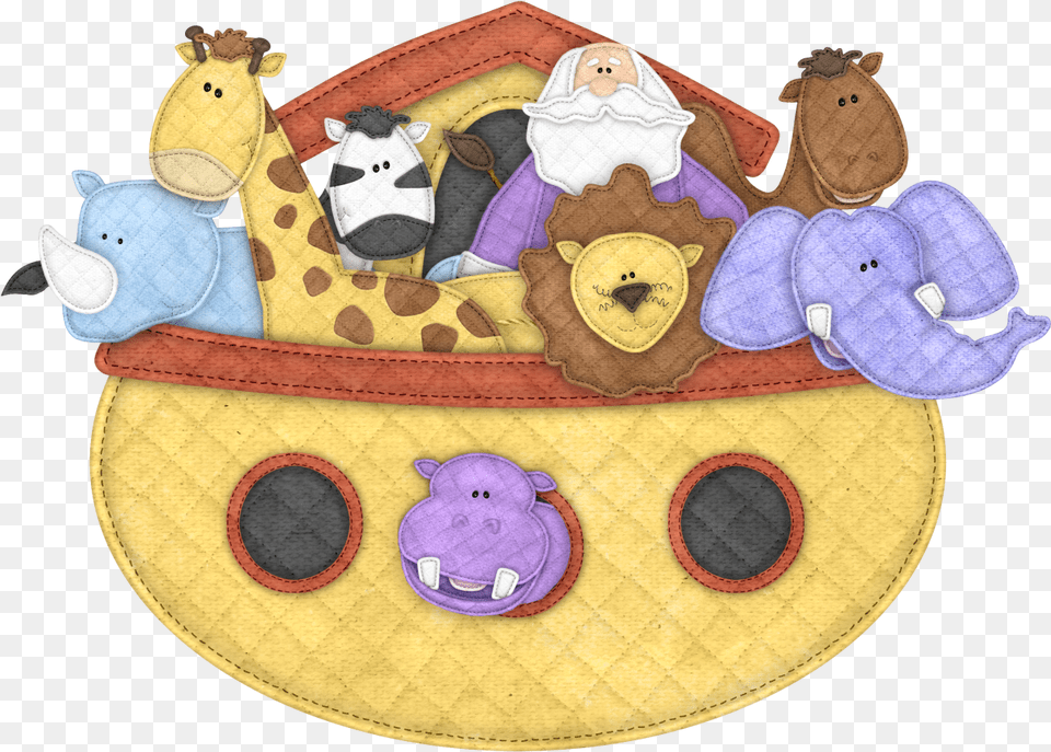 B Noah S Ark Adesivo Arca De Noe, Applique, Pattern, Plush, Toy Png Image