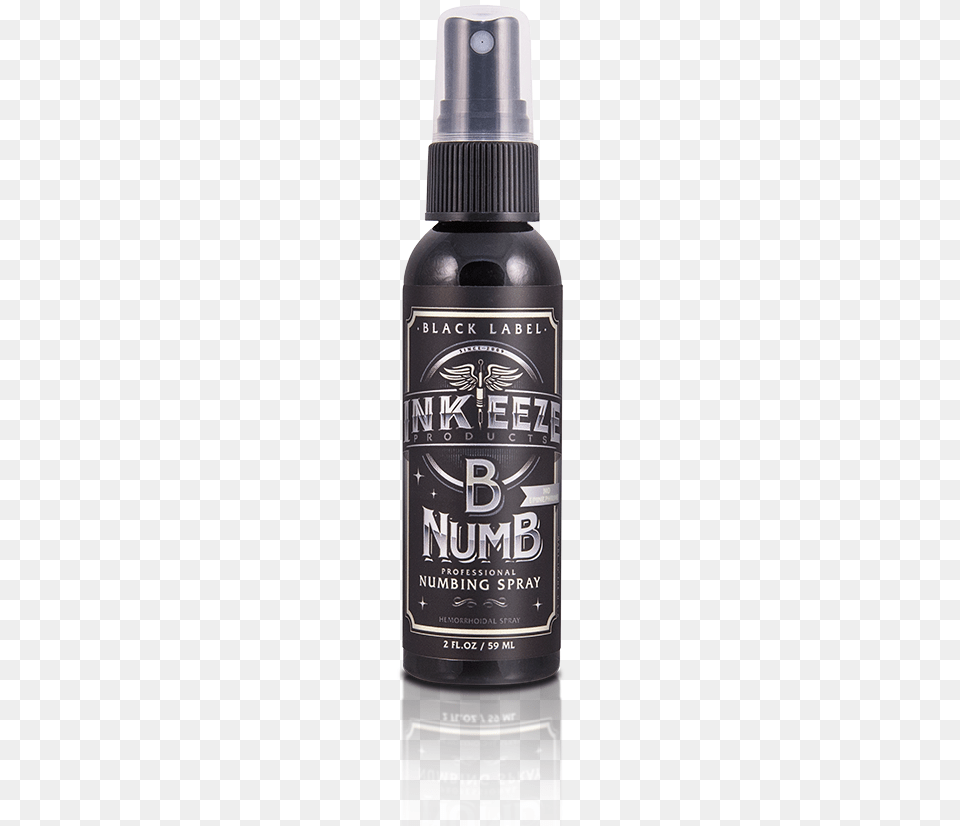 B Numb Numbing Spray Quotblack Labelquot Inkeeze Numb, Bottle, Cosmetics, Perfume, Ink Bottle Png Image