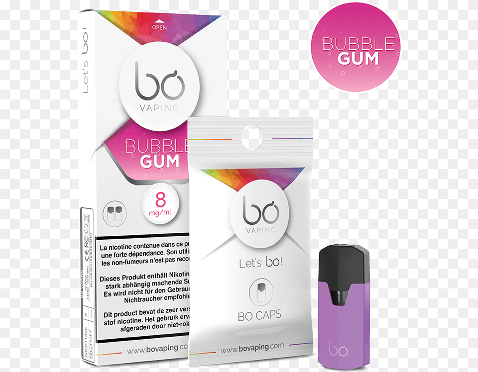 B One Ecig Device Bo Vaping Bubble Gum, Advertisement, Poster, Cosmetics Png Image
