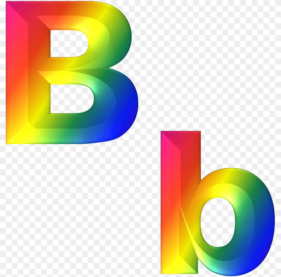 B Rainbow, Art, Graphics, Text, Logo Png