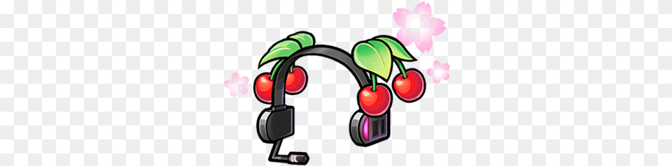 B Sakura Miku Headphones Gear Unison League Wikia Fandom Clip Art, Food, Fruit, Plant, Produce Free Png