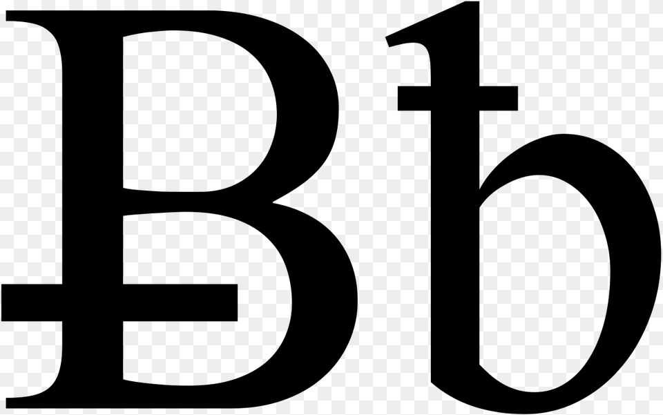 B Symbol, Gray Free Png