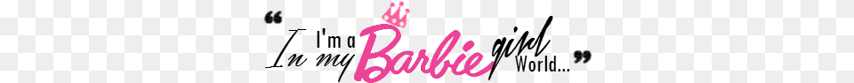 B Tgju Barbie, Purple, Text Free Transparent Png