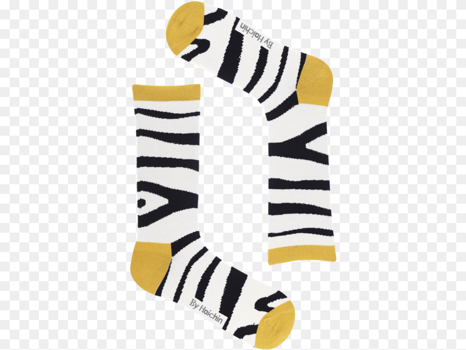 B Zebra Stripe Sock Sock, Clothing, Hosiery, Baby, Person Free Png Download