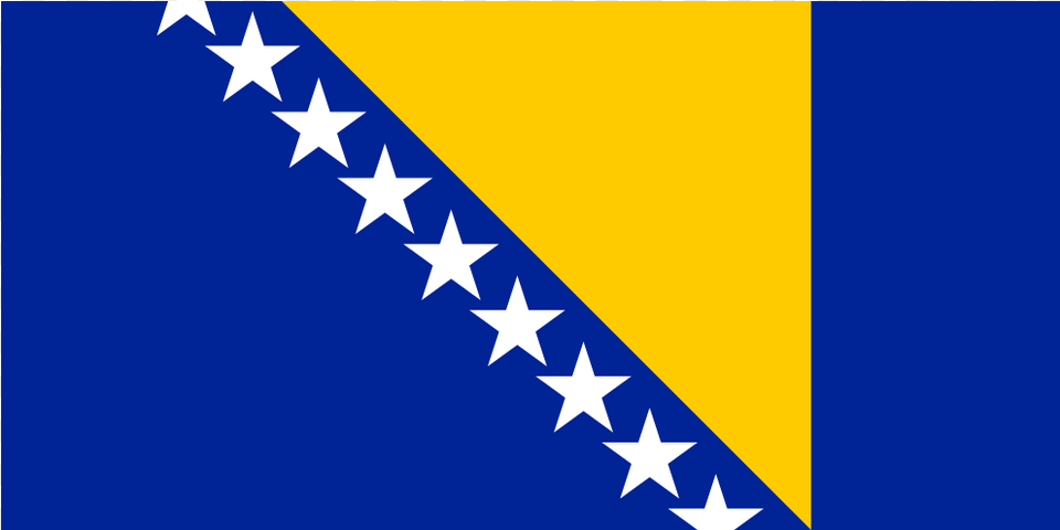 Ba Bosnia And Herzegovina Flag Icon Bosnia And Herzegovina Flag, Star Symbol, Symbol Free Png Download
