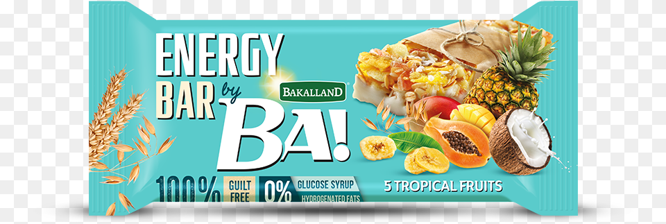 Ba Energy Bar Tropical, Food, Fruit, Plant, Produce Free Png Download