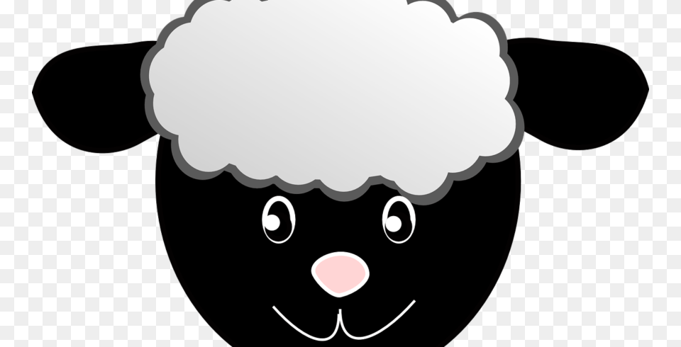 Baa Baa Black Sheep Popular Nursery Rhymes Black Sheep Face Mask Printable Png