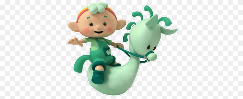 Baba Green On Skyhorsie, Baby, Person, Toy Png Image