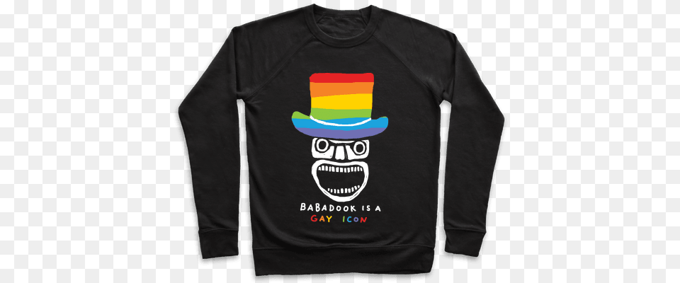 Babadook Is A Gay Icon Pullover Babadook And Pennywise Meme, Clothing, Long Sleeve, Sleeve, T-shirt Free Png Download