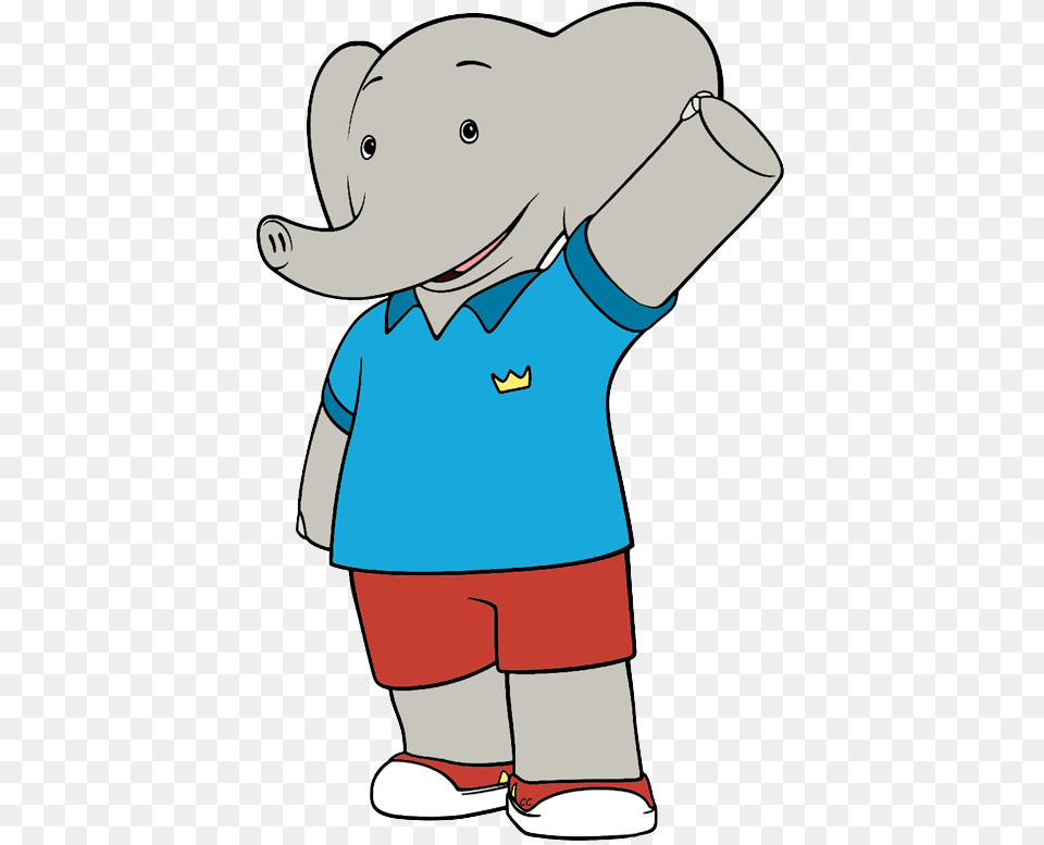 Babar And The Adventures Of Badou Clip Art Cartoon Clip Art, Baby, Person, Clothing, Shorts Free Png Download