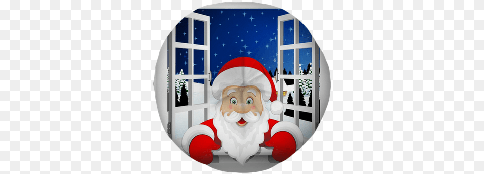 Babbo Natale Alla Finestra Santa Claus At The Window Window, Photography, Door Free Png