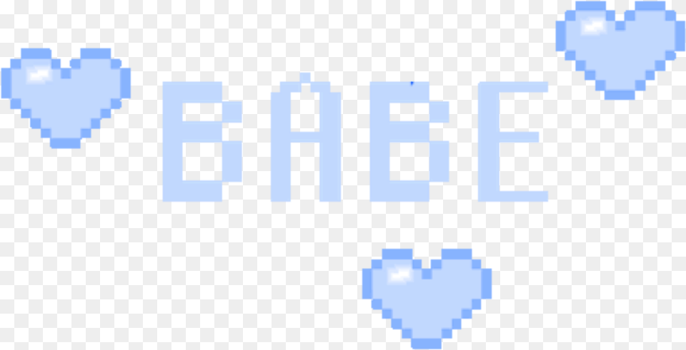 Babe Hearts Blue Love Cute Kawaii Tumblr Blue Tumblr, Qr Code Free Png Download