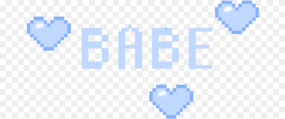 Babe Hearts Blue Love Cute Kawaii Tumblr Heart Free Transparent Png