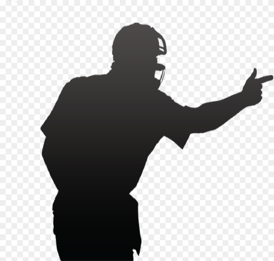 Babe Ruth League Graphic Black And White Umpire Logo, Silhouette, Person, Man, Male Png Image