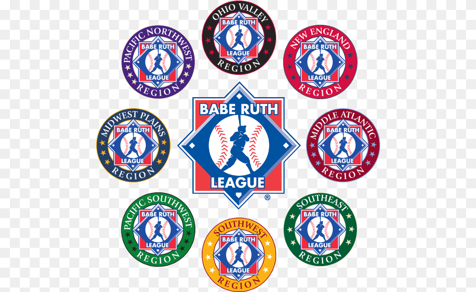 Babe Ruth League Regions Overweight And Obesity Problems, Badge, Logo, Sticker, Symbol Free Png Download