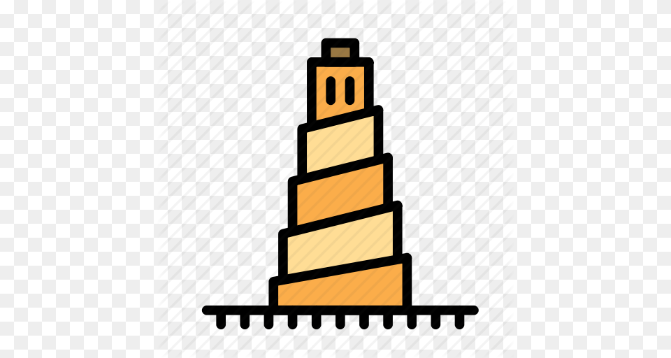 Babel Bible Sky Tower Icon, Architecture, Bell Tower, Building, Cake Free Png