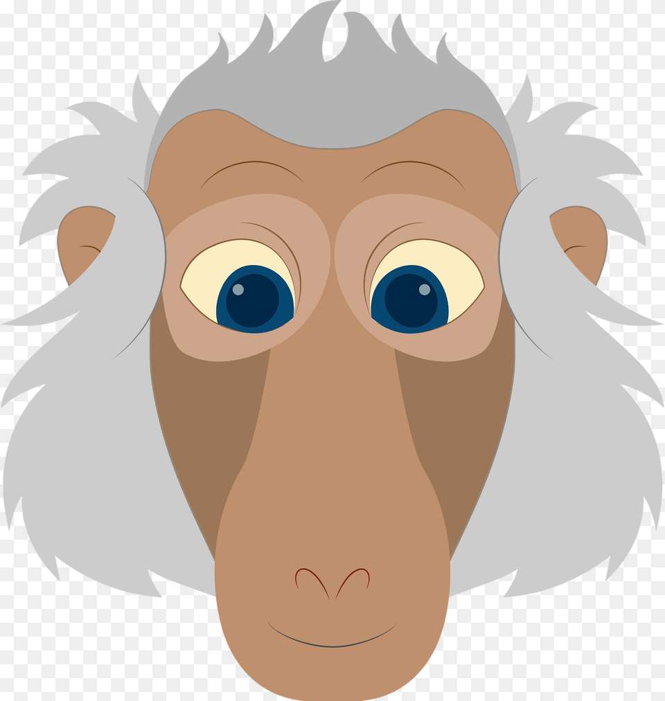 Baboon Face Clipart, Baby, Person, Head, Animal Png