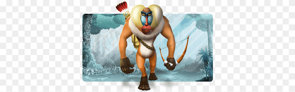 Baboon Is Your New Alter Ego Baboon Game, Archery, Bow, Weapon, Sport Png Image