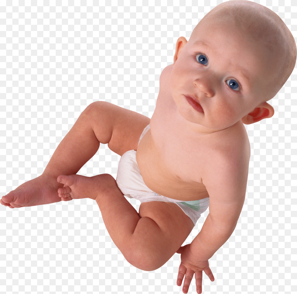 Baby, Person, Diaper, Face, Head Free Png