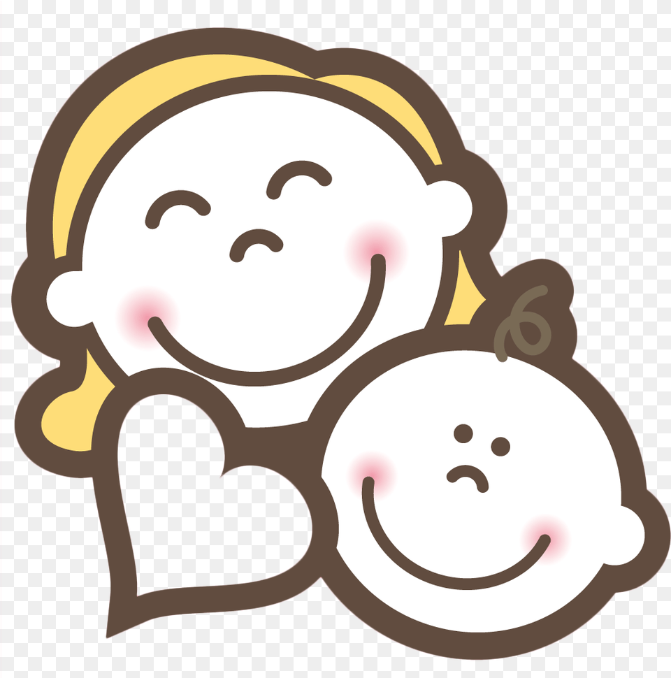 Baby And Mom Smile Transprent Mom And Baby, Person, Face, Head, Cream Png