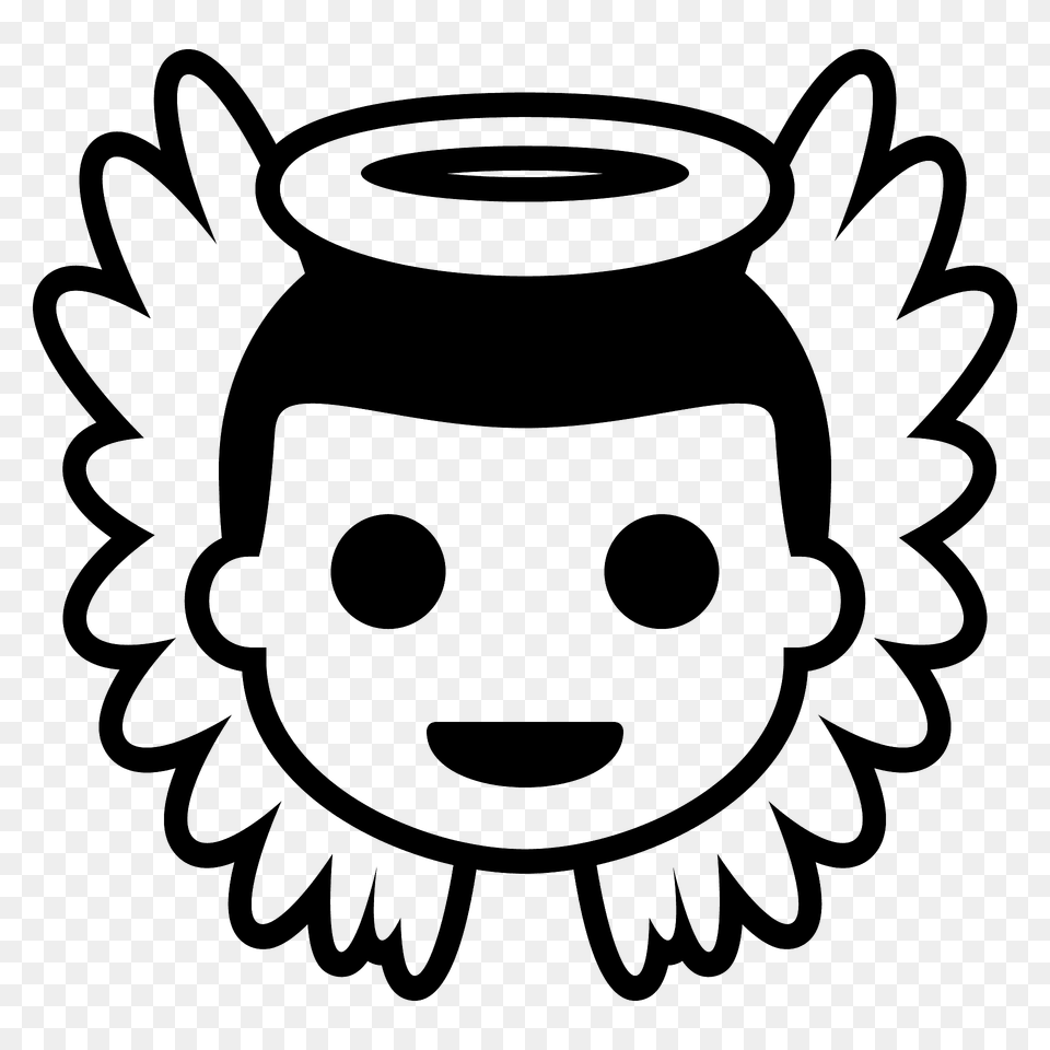 Baby Angel Emoji Clipart, Jar, Pottery, Ammunition, Grenade Png Image