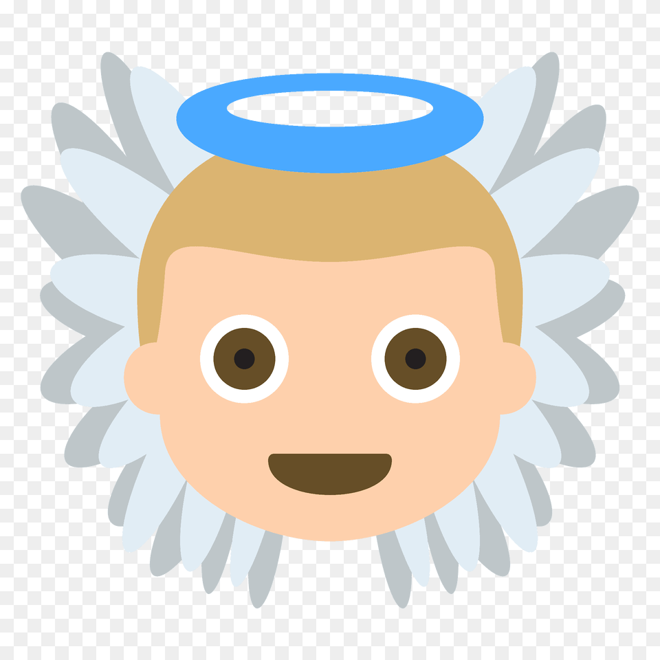 Baby Angel Emoji Clipart, Jar, Face, Head, Person Free Png Download