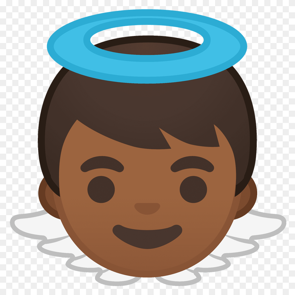 Baby Angel Emoji Clipart, Jar, Face, Head, Person Free Png