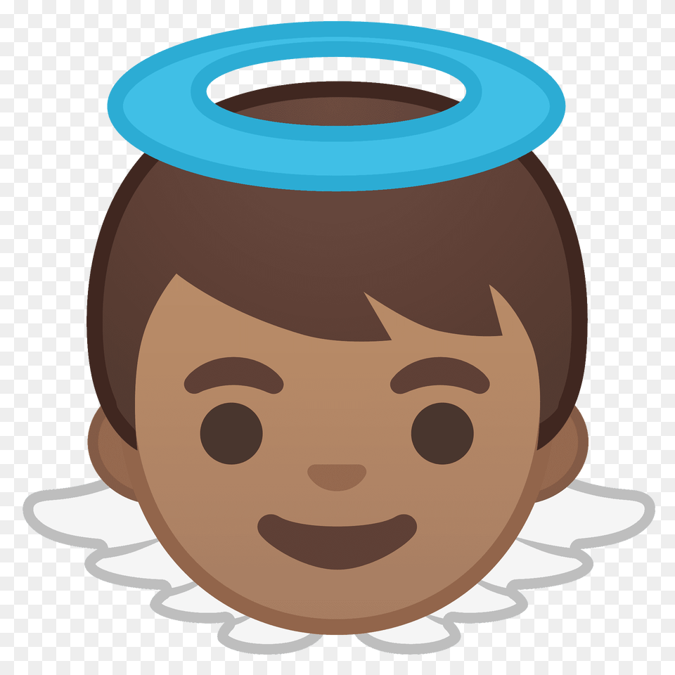 Baby Angel Emoji Clipart, Jar, Face, Head, Person Free Transparent Png