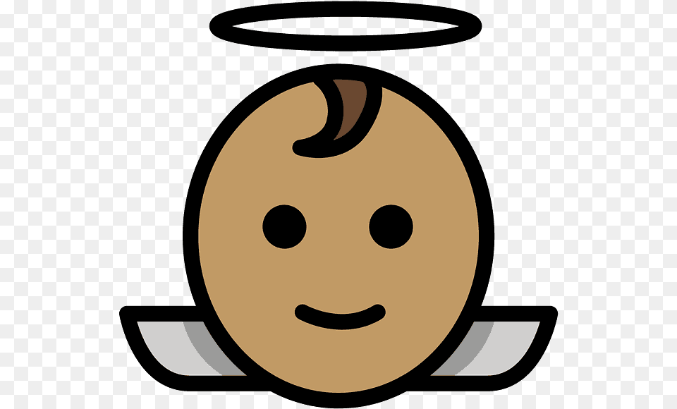 Baby Angel Emoji Clipart Emoji, Face, Head, Person, Food Free Png Download