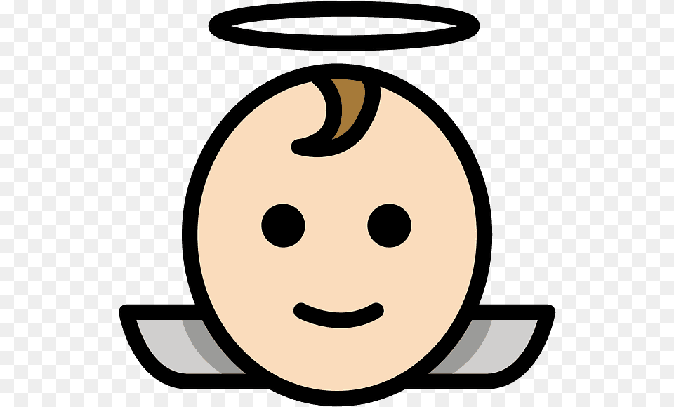 Baby Angel Emoji Clipart Portable Network Graphics, Face, Head, Person, Food Free Transparent Png