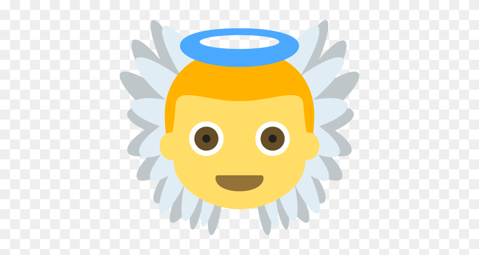 Baby Angel Emoji For Facebook Email Sms Id, Animal, Sea Life, Face, Head Png