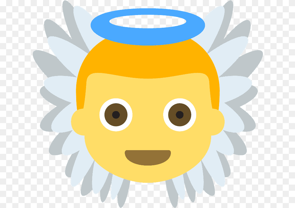 Baby Angel Emoji For Facebook Email U0026 Sms Id 1383 Cara De Angel Animado, Jar, Pottery, Face, Head Png