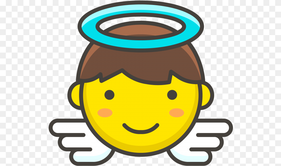 Baby Angel Emoji Portable Network Graphics, Jar, Pottery, Ammunition, Grenade Free Png Download