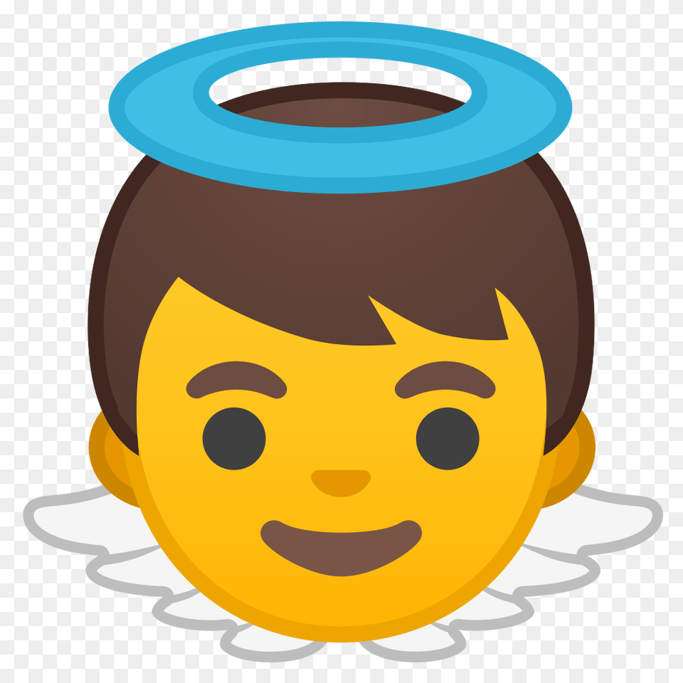Baby Angel Icon Noto Emoji People Family Love Iconset Google, Jar, Face, Head, Person Png