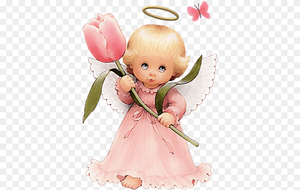 Baby Angel Image With Transparent Background Imagenes De Angeles, Doll, Person, Toy, Face Free Png Download
