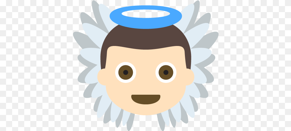 Baby Angel Light Skin Tone Emoji Black Angel Emoji, Jar, Face, Head, Person Png