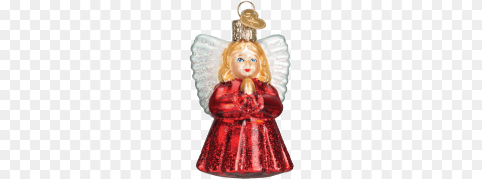 Baby Angel Ornament Old World Christmas Baby Angel Ornament, Figurine, Doll, Toy, Person Png