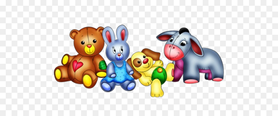 Baby Animal Cartoon Group, Toy Png Image