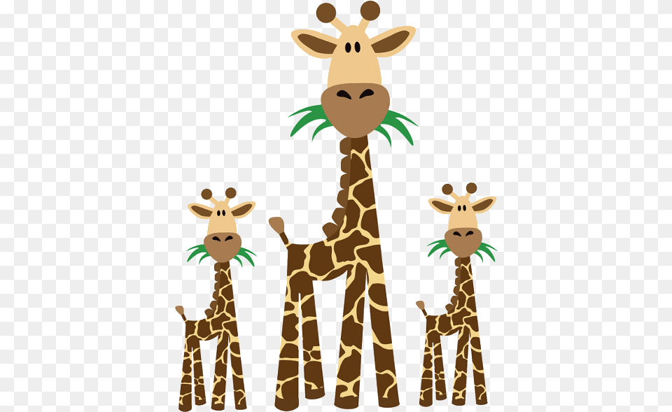 Baby Animal Clipart Giraffe Giraffe With Baby Clip Art, Mammal, Wildlife Free Png