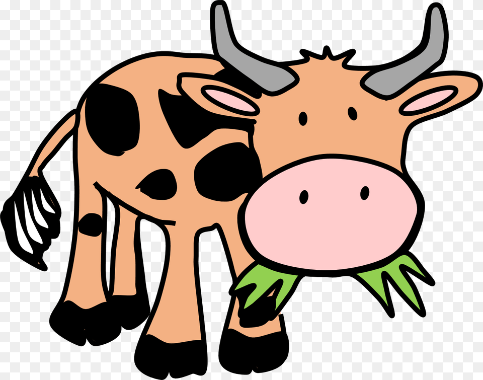 Baby Animal Clipart Herbivore Animal, Cattle, Livestock, Mammal, Person Free Png Download