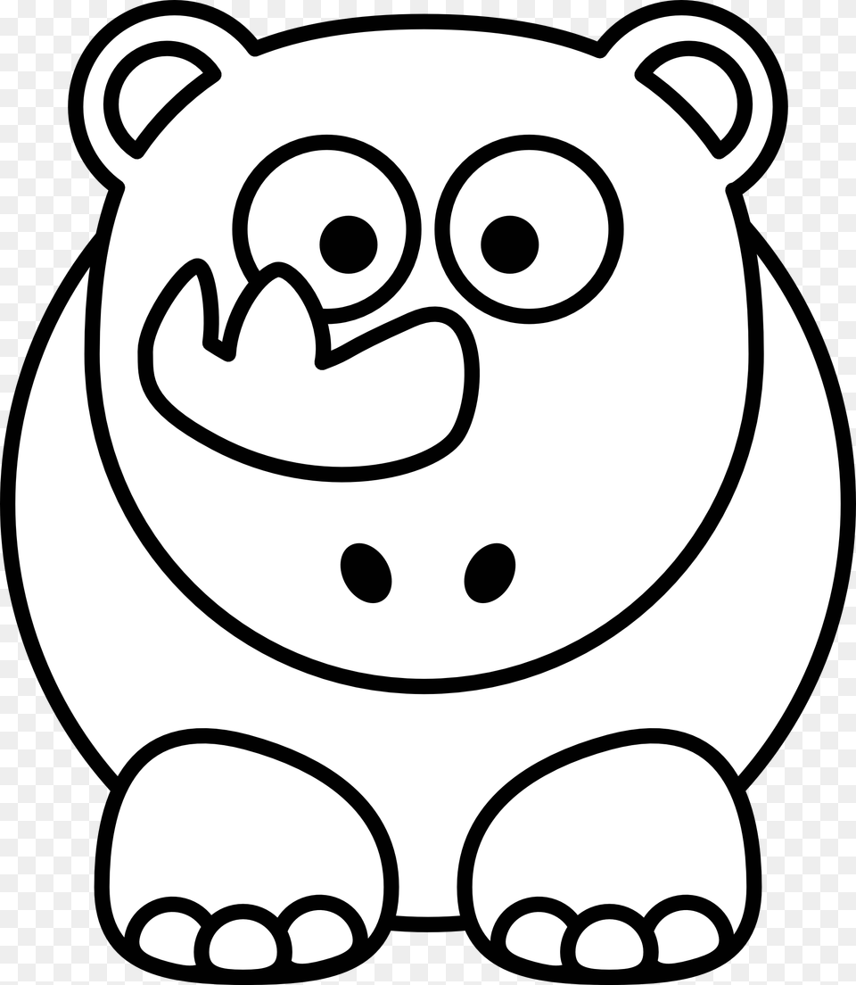 Baby Animals Clip Art Black And White Png Image