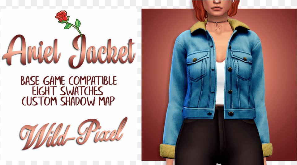 Baby Ariel Jacket Sims, Clothing, Coat, Pants, Blazer Png Image