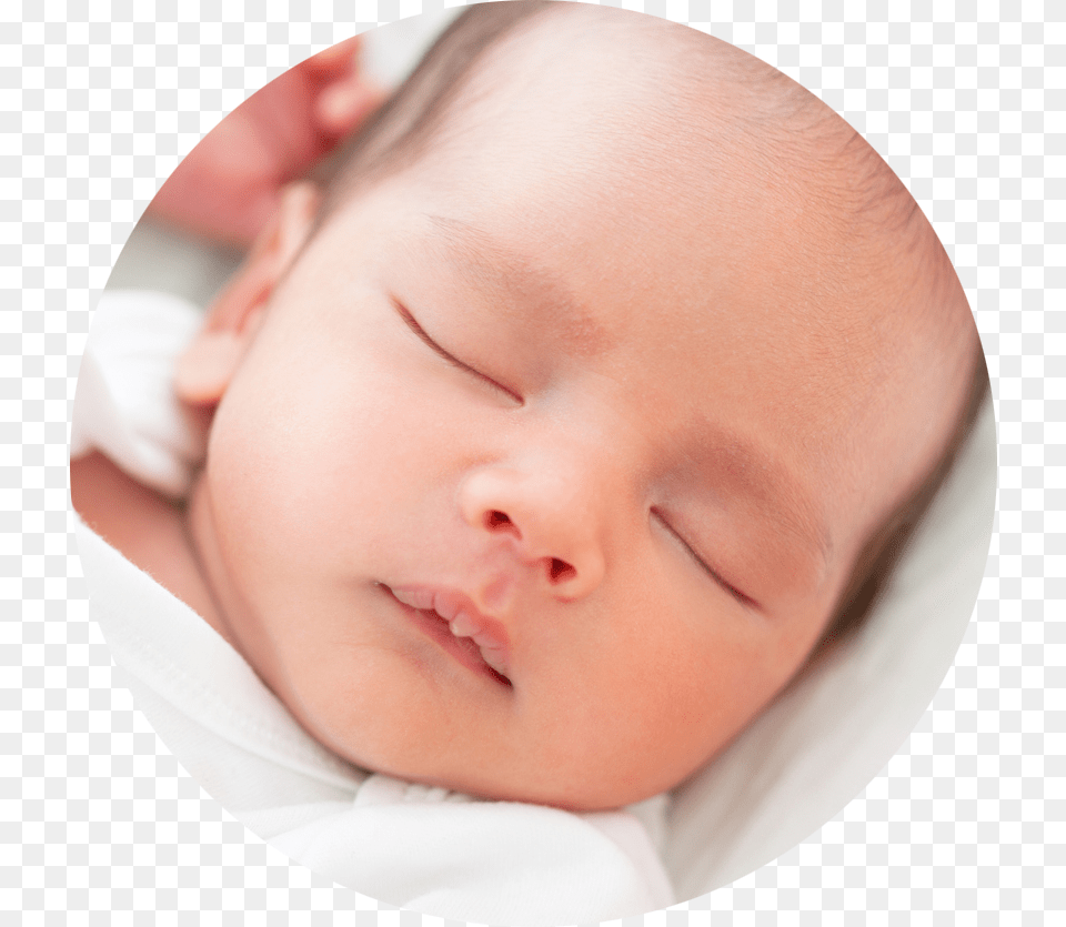 Baby Asleep, Face, Head, Newborn, Person Png