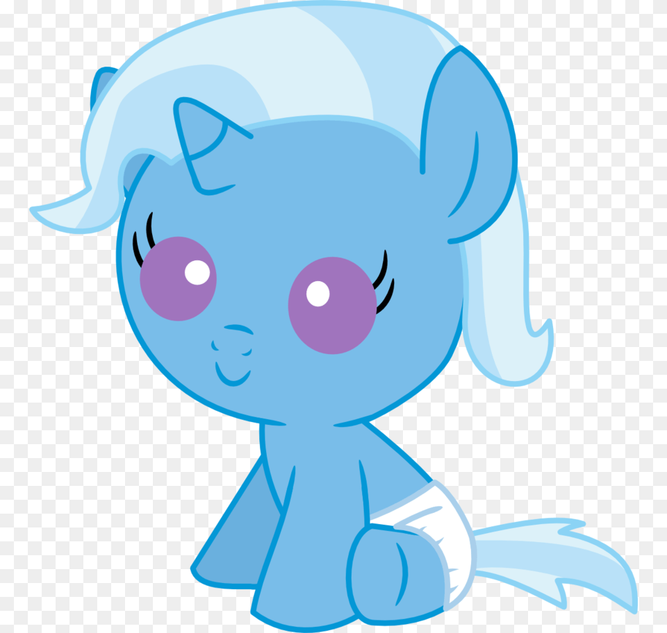 Baby Baby Pony Baby Trixie Cute Diaper My Little Pony Baby Unicorn, Plush, Toy, Person, Face Free Transparent Png
