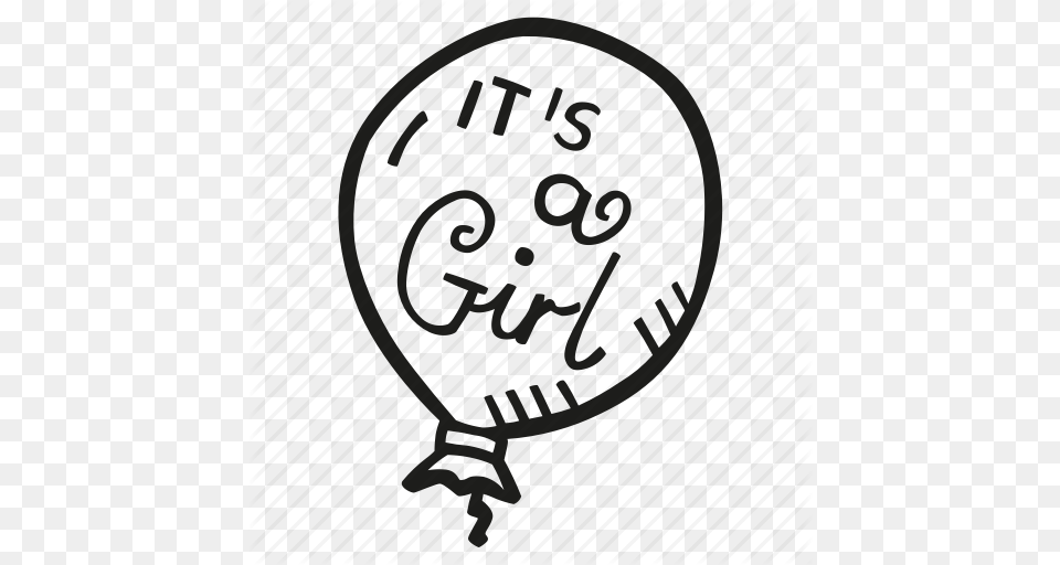 Baby Baby Shower Baloon Its A Girl Mother To Be Party, Aircraft, Transportation, Vehicle, Text Free Png Download