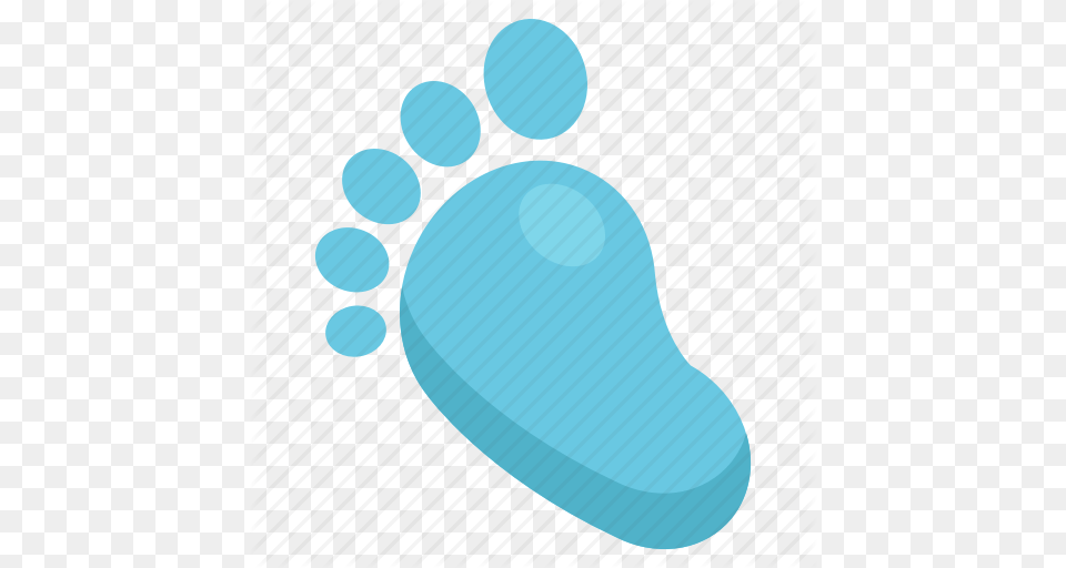 Baby Baby Shower Foot Foot Print Icon, Footprint, Turquoise Free Transparent Png