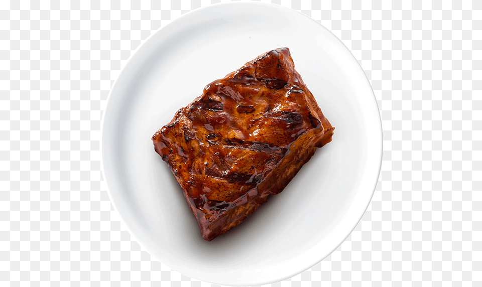 Baby Back Ribs Half Kenny Rogers Baby Back Ribs, Plate, Chocolate, Dessert, Food Free Transparent Png