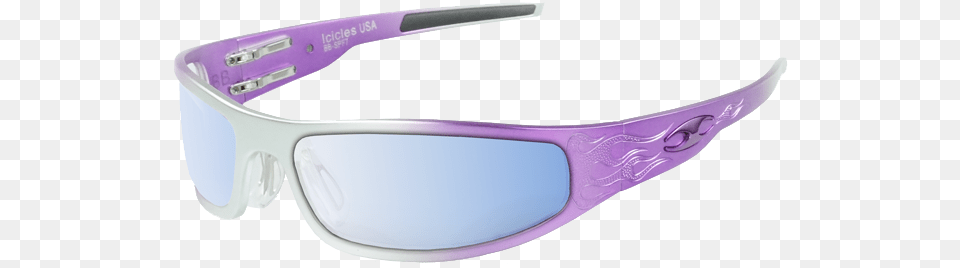 Baby Bagger Purple Silver Fade Icicles Transparent, Accessories, Glasses, Sunglasses, Goggles Free Png